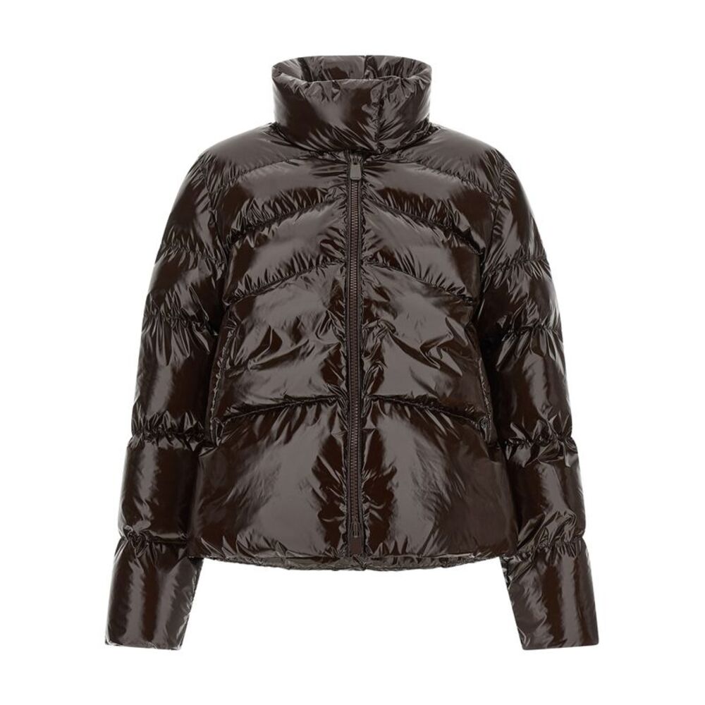 PINKO Brown Polyamide Full-Length Women's Jacket
